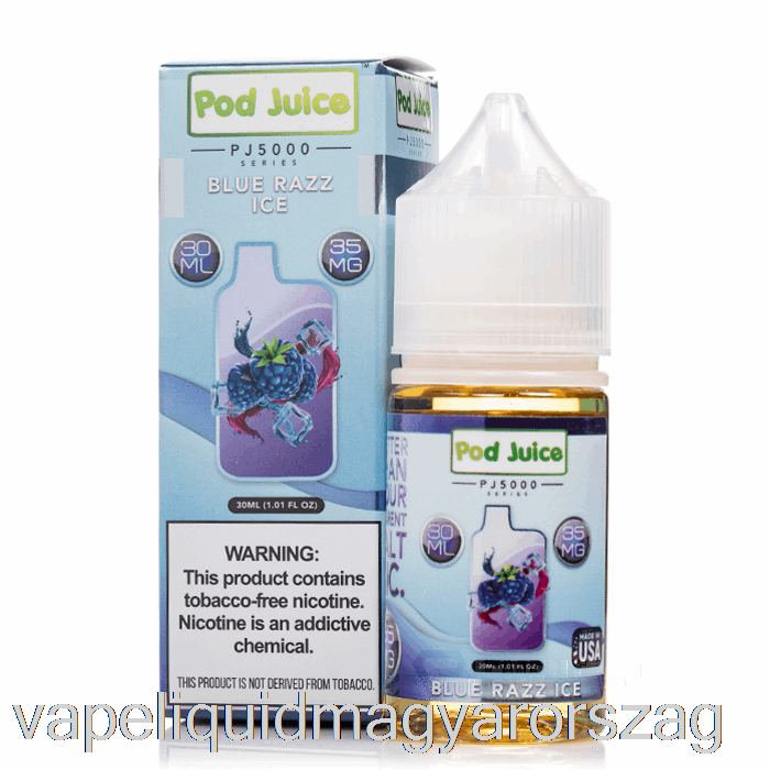 Blue Razz Ice - Pod Juice Pj5000 - 30ml 35mg Vape Folyadék